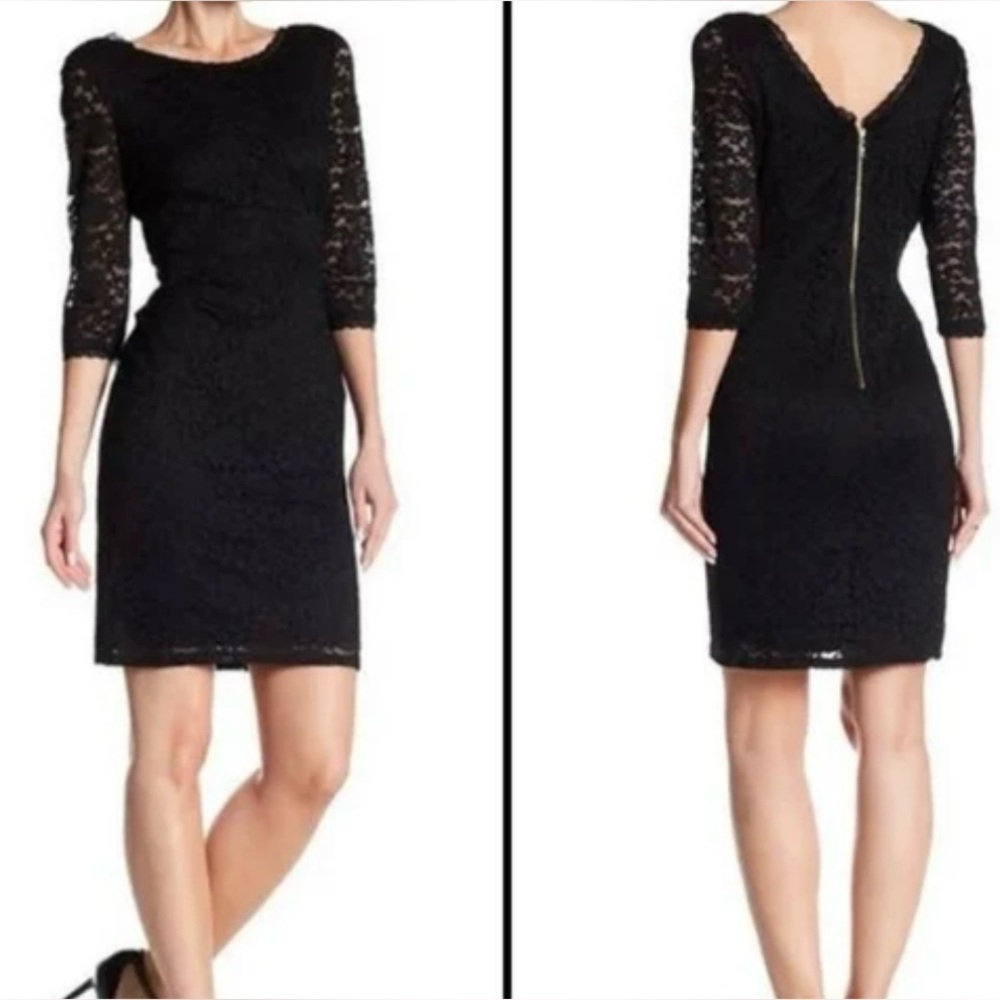 Elegant Black Lace Dress